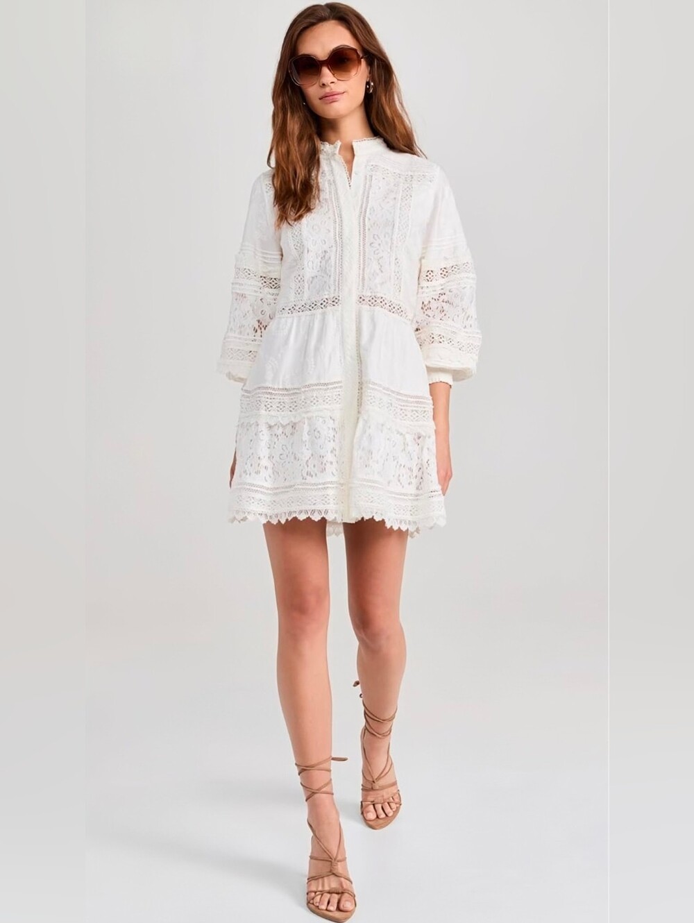 Alice + Olivia Cailin Embroidered Minidress - Size S
